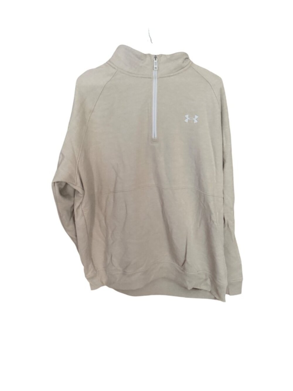 Under Armour Beige 1/4 Zip Pullover Sweatshirt XL